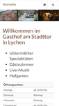 Mobile Screenshot of gasthof-am-stadttor.de