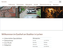 Tablet Screenshot of gasthof-am-stadttor.de